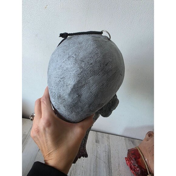 Vintage zombie head beheaded hanging Halloween prop life like life-size realisti - Picture 10 of 11